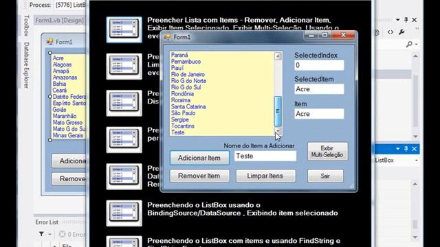 VB NET AULA 33 List Box смотреть онлайн