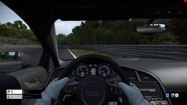 Project Cars - Audi R8 0-284 km/h (Logitech G25) смотреть онлайн