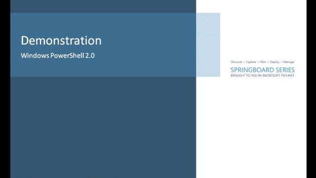 Windows PowerShell 2.0 смотреть онлайн
