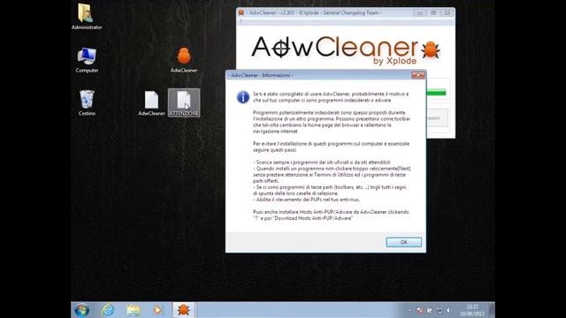 Eliminare toolbar con AdwCleaner смотреть онлайн