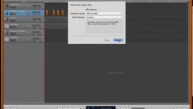HOLLYWOOD ONLINE STUDIO - GarageBand EXPORTING смотреть онлайн