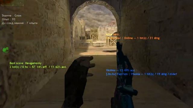 Counter-Strike 1.6 монстр килы!Всё чотенько
