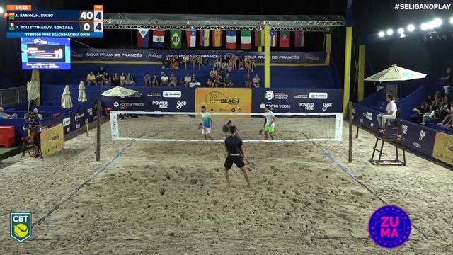 1° RODADA: ANTOMI RAMOS/HUGO RUSSO X DIEGO BOLLETTINARI/VICTOR GONZAGA - ITF BT 400 PURE BEACH смотреть онлайн