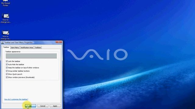 how to auto hide the taskbar on Windows Vista and 7 смотреть онлайн
