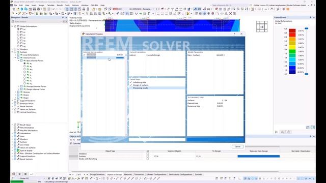 [EN] Расчёт железобетонных плит перекрытия в программе RFEM 6 смотреть онлайн