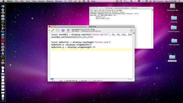 Android/iPhone/iPad dev with Corona:Working with Buttons-1 смотреть онлайн