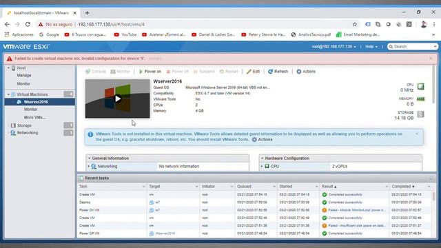 Proyecto Vmware ESXI, Virtualization y Configuración Windows Server 2016 смотреть онлайн