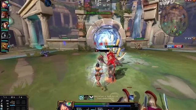 Smite rodando no Pop!_OS смотреть онлайн