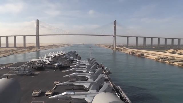 USS ABRAHAM LINCOLN CARRIER STRIKE GROUP SUEZ CANAL TRANSIT смотреть онлайн