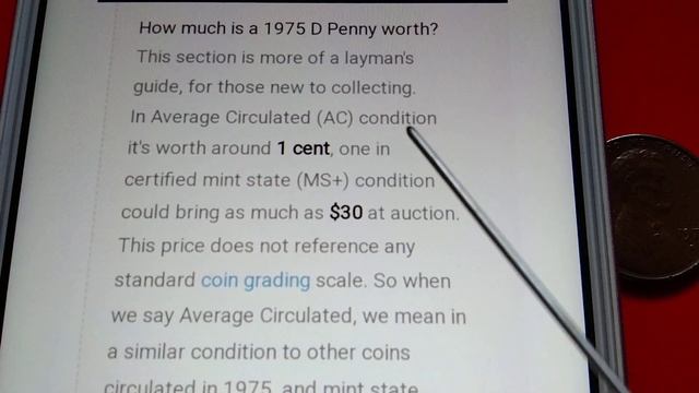 $$$$$ Do you have one? 1975 D Lincoln Penny. смотреть онлайн