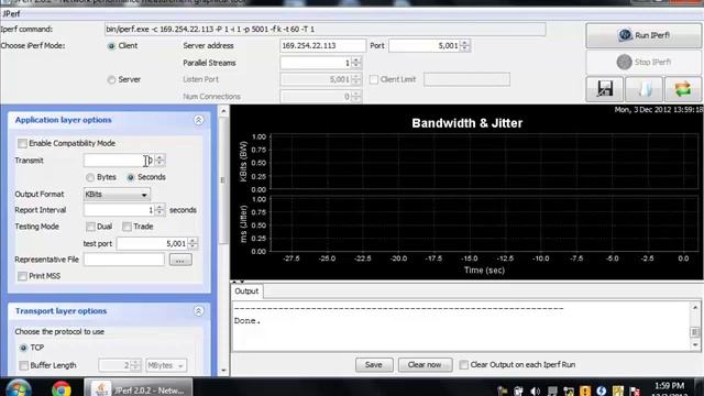 jperf - client смотреть онлайн