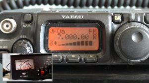Работа со встроенным КСВ-метром TX YAESU 817