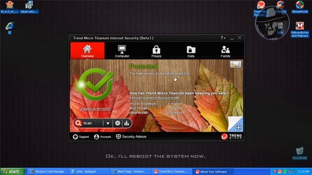Trend Micro Titanium Internet Security 2013 BETA - Test смотреть онлайн