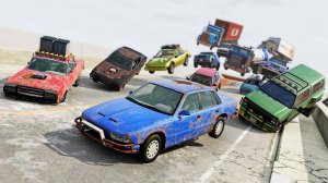 BeamNG Drive - Гонка на манекенах №3 (Альтернативный маршрут)