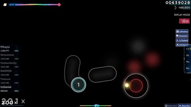 [Osu!] Mrs. GREEN APPLE - Inferno "TV Size" (Hard) HD FC смотреть онлайн