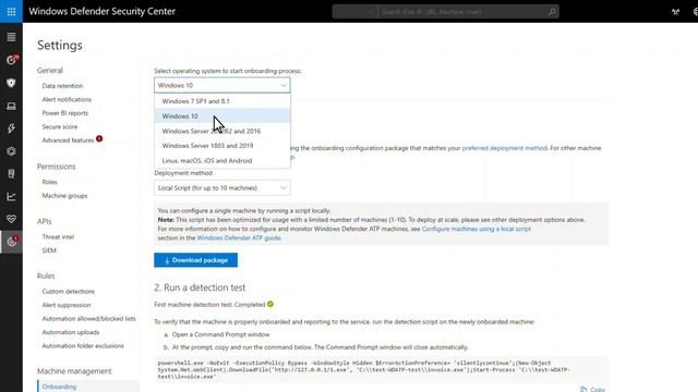Onboarding machines to Microsoft Defender ATP смотреть онлайн