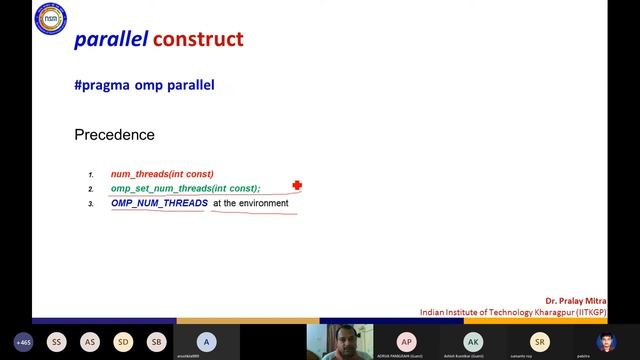 Day 1 | Demonstration on OpenMP Programming Part 1 by Pralay Mitra (IIT Kharagpur) смотреть онлайн