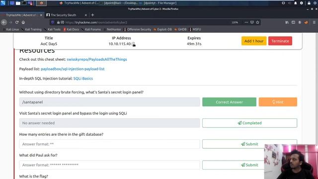 Day 5 of 25 Someone stole Santa's gift list! - TryHackMe - Advent of Cyber 2 смотреть онлайн