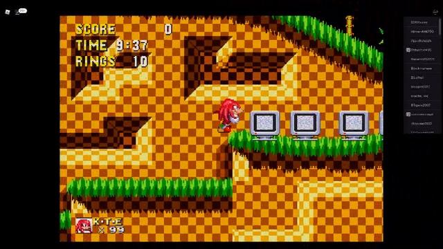 Sonic Classic Simulator on Roblox: Green Hill Zone Act 1 at Night - All Characters смотреть онлайн