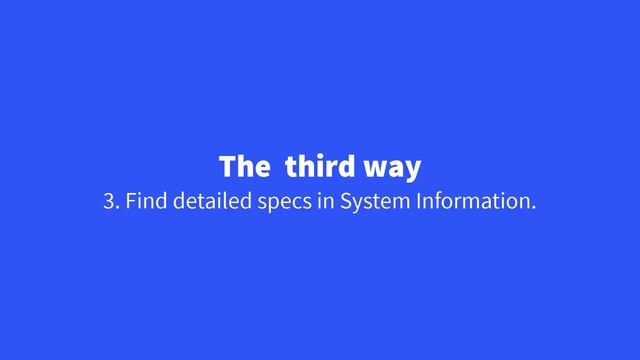 । 3 Ways to Check Computer - Laptop Specifications on Windows 10. смотреть онлайн