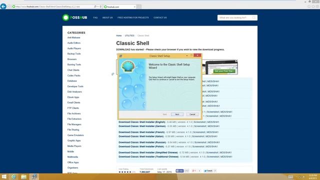 How to get the Windows 7 start menu for Windows 8. смотреть онлайн