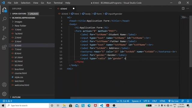 WEB TECHNOLOGY LAB | PART A PROGRAM 4 | BCA 6TH SEM смотреть онлайн