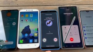 Samsung A01 vs Not20 vs S8 incoming Call black Fox & Alcatel One Touch Android 11