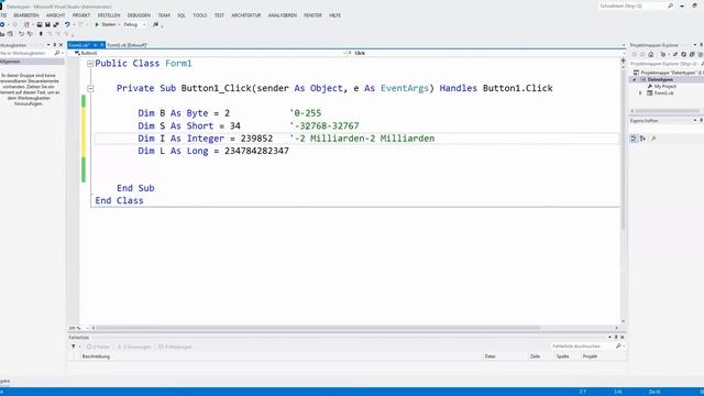 Visual Basic - Variablen смотреть онлайн