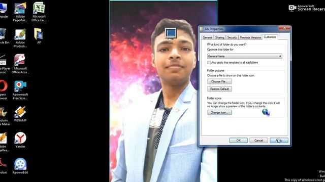 HOW TO CHANGE ICON OF FOLDER IN WINDOWS 7,8,9&10 смотреть онлайн