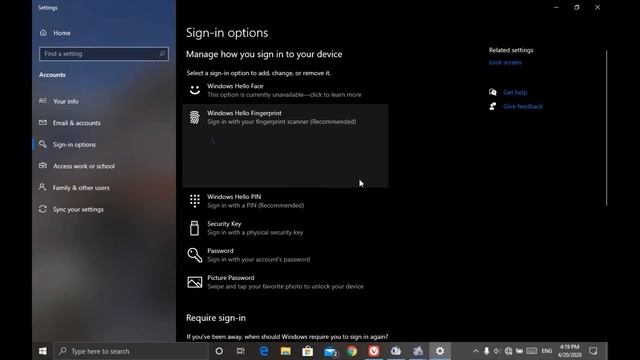 How To Enable Fingerprint Sensor Windows 10Pro For Your Pc or laptop in Hindi смотреть онлайн