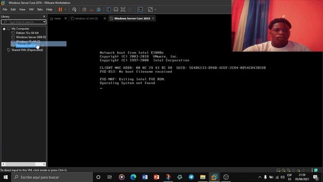 1 2 Instalación de Windows Server 2016 con Server Core смотреть онлайн