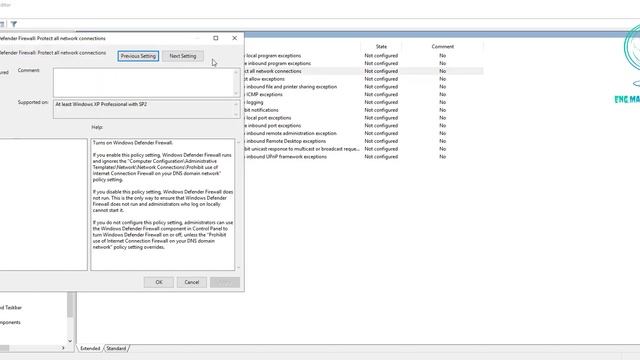 How To Disable Windows Defender Firewall Using Group Policy Windows Server 2019 смотреть онлайн