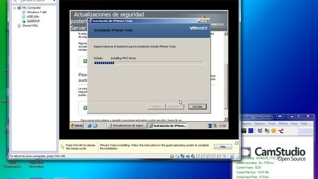 Instalacion Server 2007 y Windows 7 en VMware смотреть онлайн