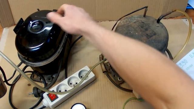 Fridge compressor as a vacuum pump? Measuring the vacuum. смотреть онлайн