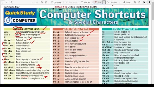 Computer shortcut keys for competitive exam ms office short cut keys for ri computer skill test exa смотреть онлайн