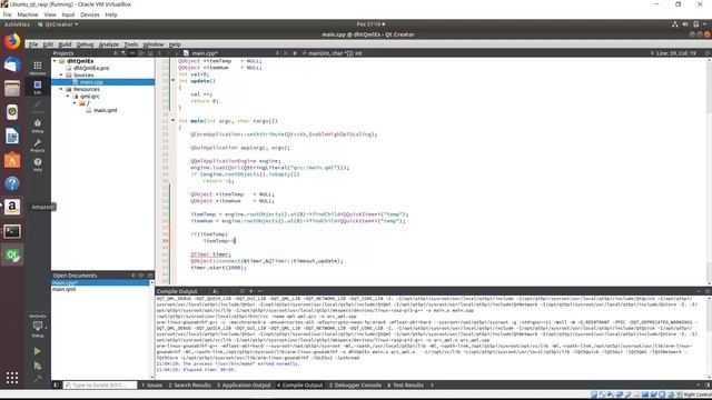QML example with Raspberry Pi Qt5 Dht22 temprature sensor смотреть онлайн