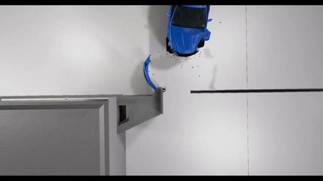 2013 ETK 800 Series driver-side small overlap BIHS crash test - BeamNG.drive смотреть онлайн