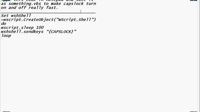 vbs capslock code смотреть онлайн