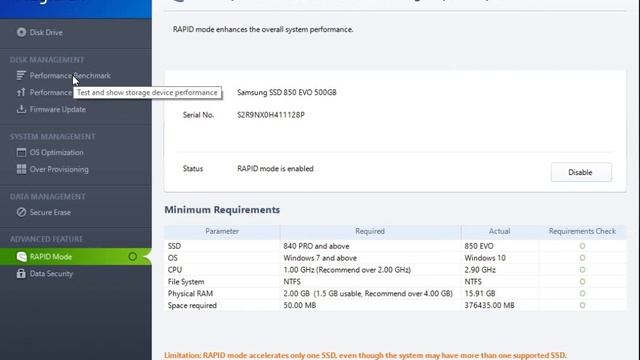 Samsung Magician: EVO 850 Maximum Performance Tune смотреть онлайн
