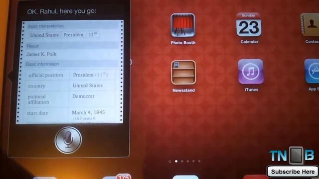 iOS 6 Siri Test on iPad 3 смотреть онлайн
