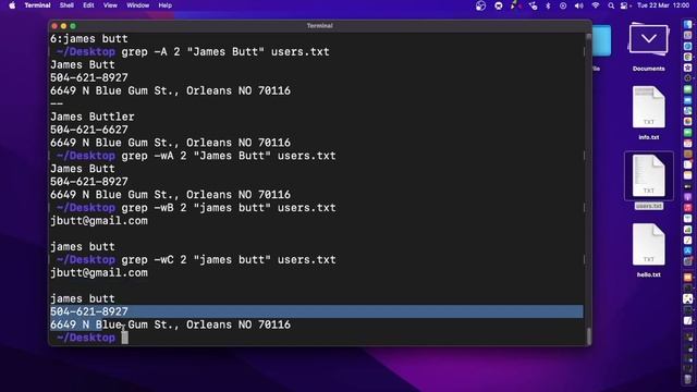 MAC OS Command Line: GREP command смотреть онлайн