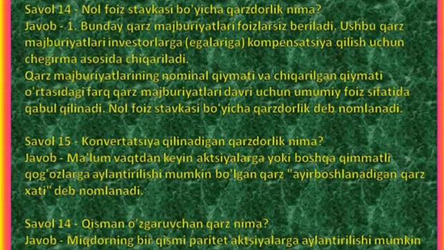 Buxgalteriya sinfi - 12 (5-bob), qarzlarni berish смотреть онлайн