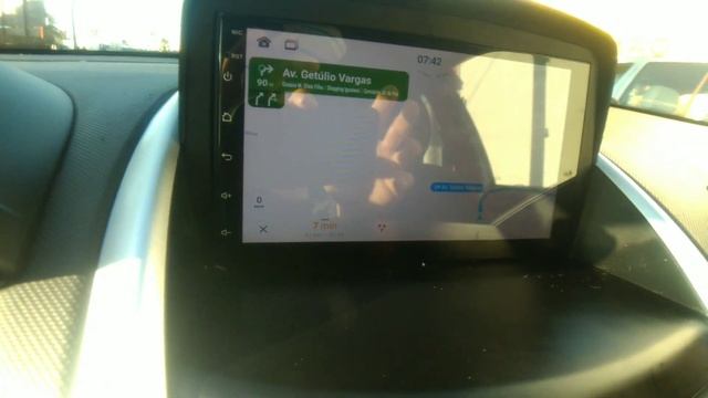funcionamento Google maps e waze central multimídia Android universal | canal Car Play смотреть онлайн