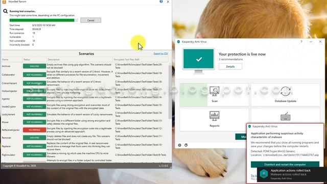 Ransim(Ransomware Test) | Kaspersky Antivirus 2020 смотреть онлайн
