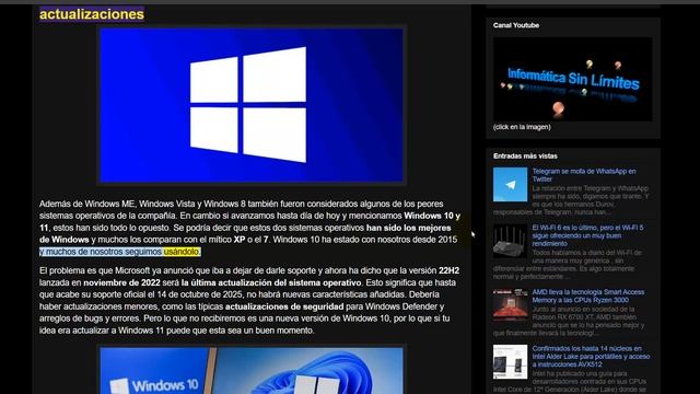 Windows 10 22H2 será la última gran actualización смотреть онлайн