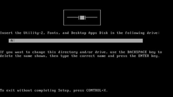 Installing Windows 2.01