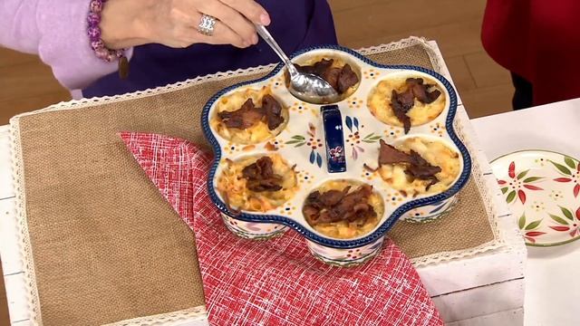 Temp-tations Old World or Floral Lace Set of 2 Muffin Pans on QVC смотреть онлайн