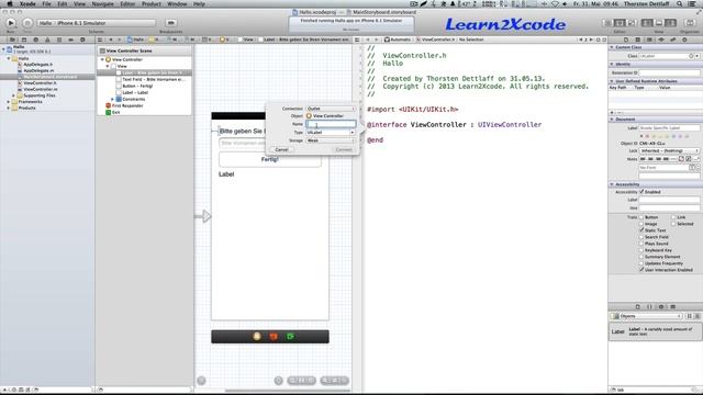 iOS-Programmierung für Einsteiger - 2 - Labels, Textfields, Buttons (Xcode, iPhone, iPad) смотреть онлайн