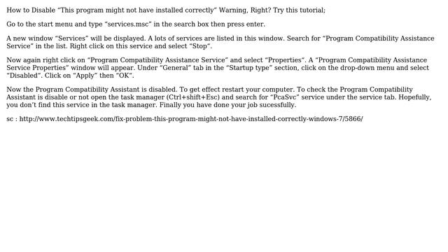 "This program might not have installed correctly" in Windows 7 (3 Solutions!!) смотреть онлайн