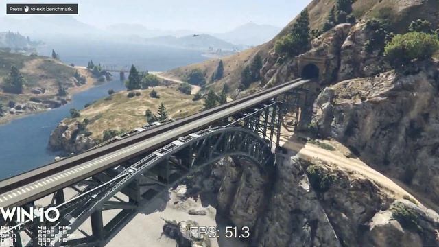 GTA V - Windows 10 Benchmark смотреть онлайн
